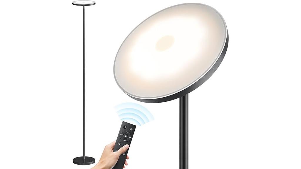 dimmable tall floor lamp