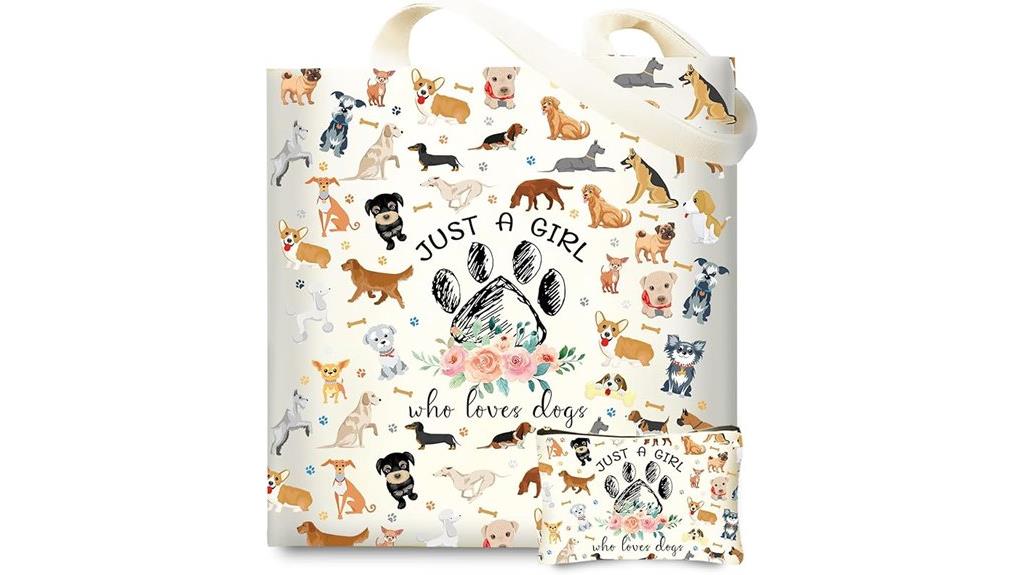 dog lover reusable tote