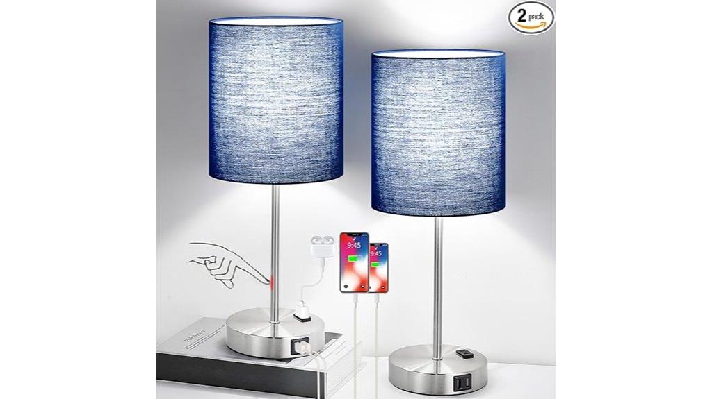 dual touch control lamps