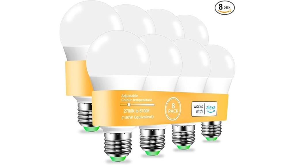 eight pack alexa bulbs