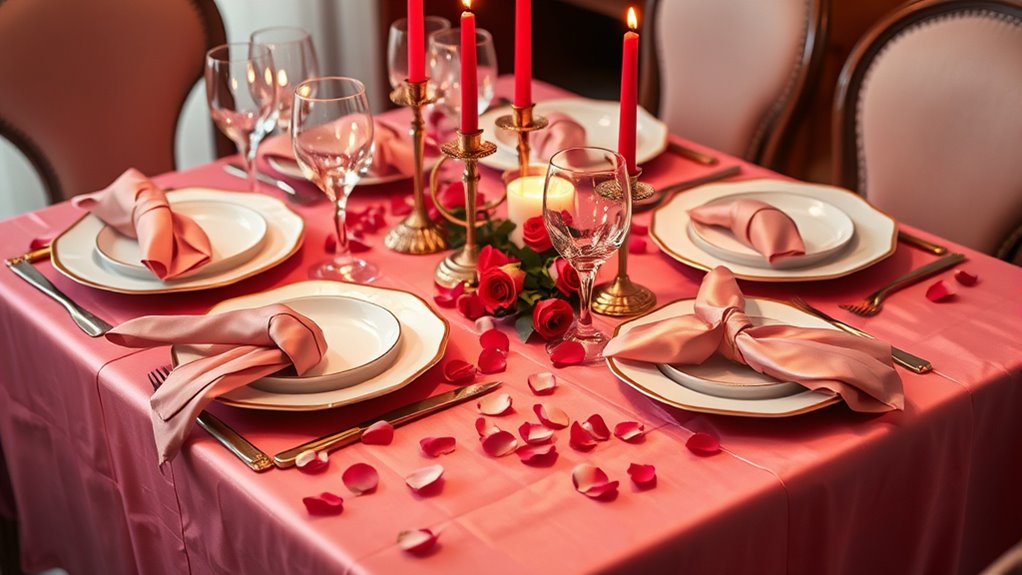 elegant romantic table setting