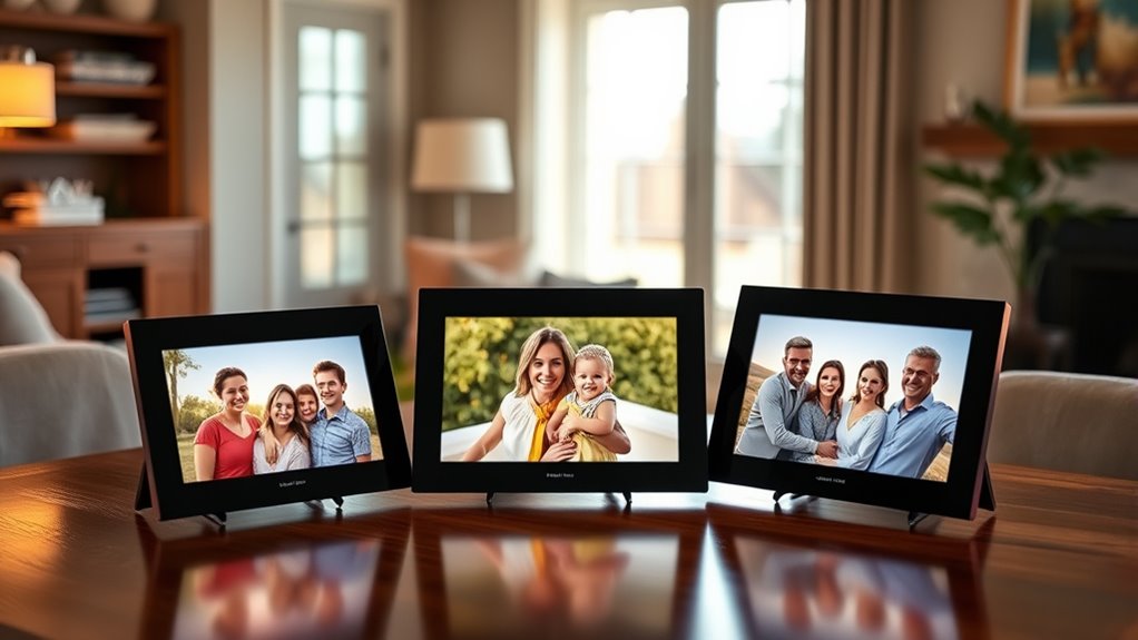 email enabled digital photo frames