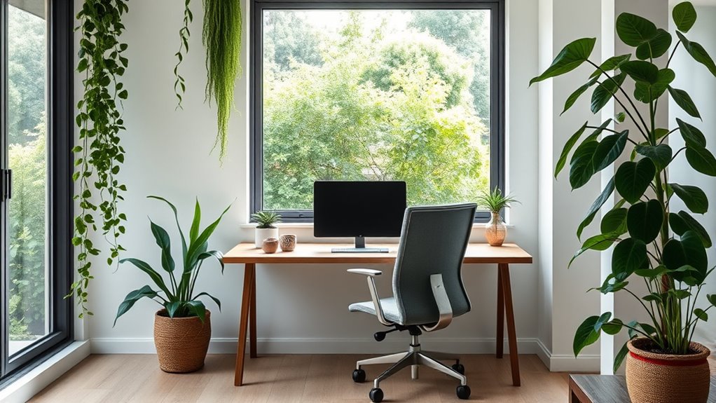 enhance focus with indoor greenery