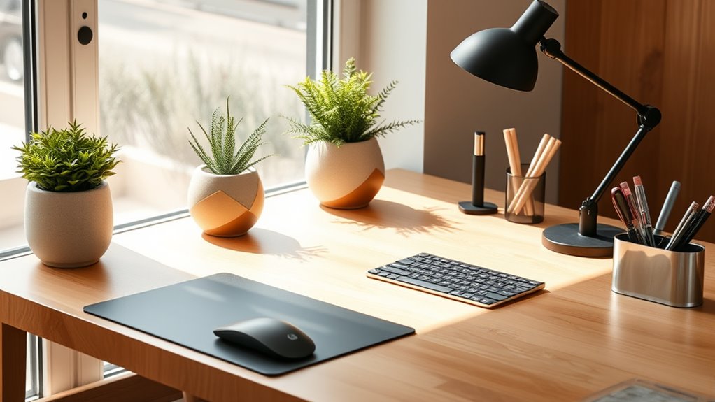 ergonomic and aesthetic workspace accessories