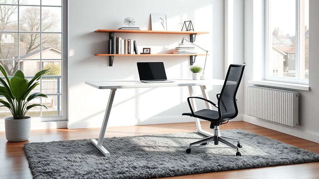 ergonomic flexible workspace setup
