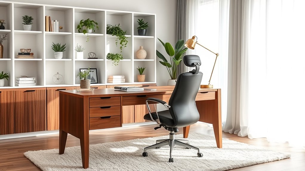 ergonomic stylish home workspace