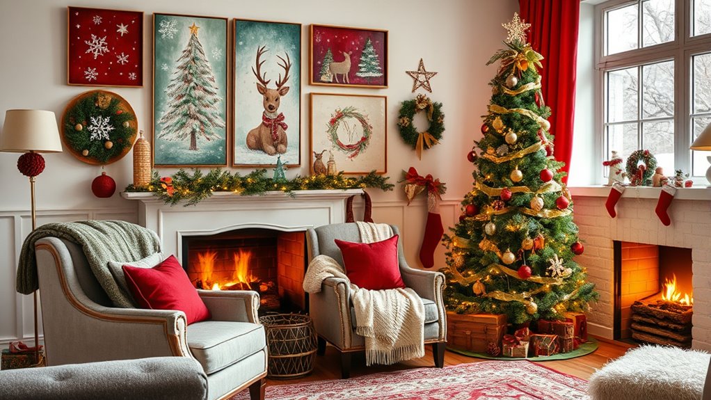 festive colorful whimsical decorations