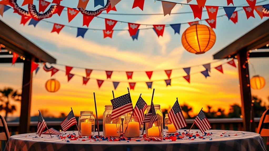 festive fourth of july decor