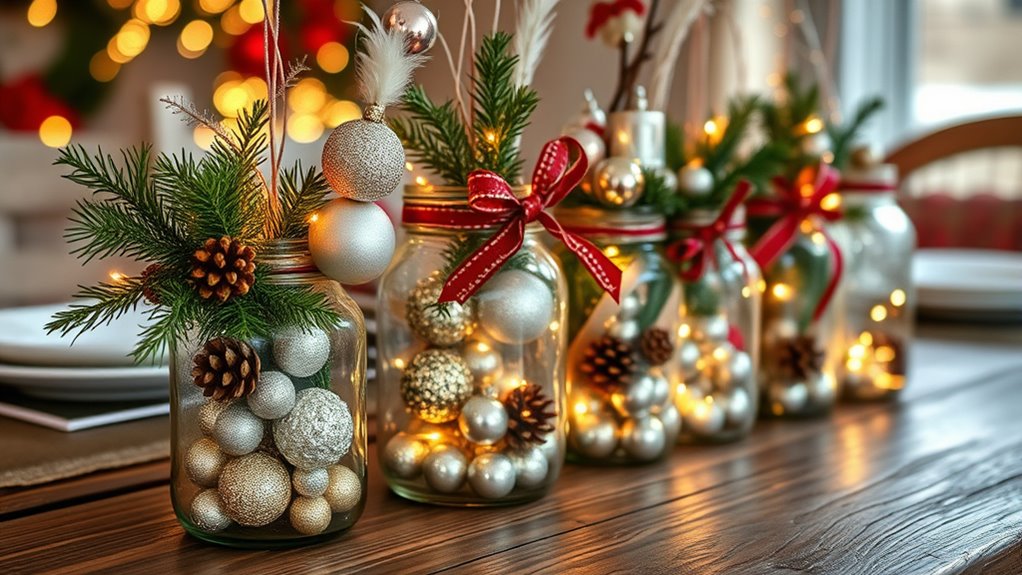 festive jar and vase decor