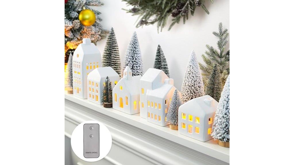 festive led village set