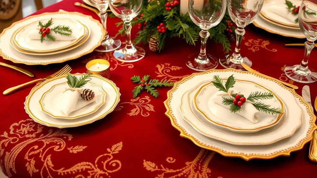 festive table setting ideas