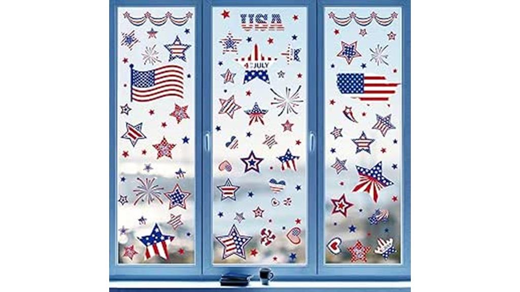 fourth of july window clings