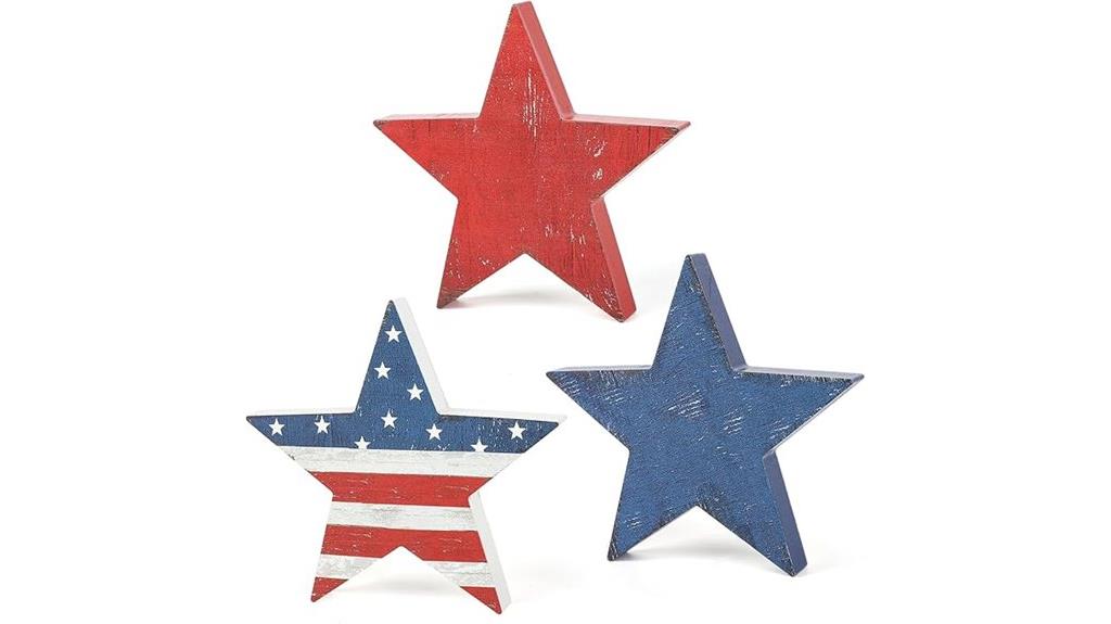 fourth of july wooden stars