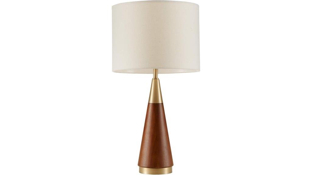 gold mid century lamp