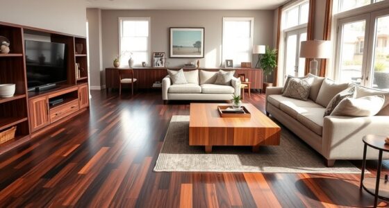 harmonizing diverse wood finishes
