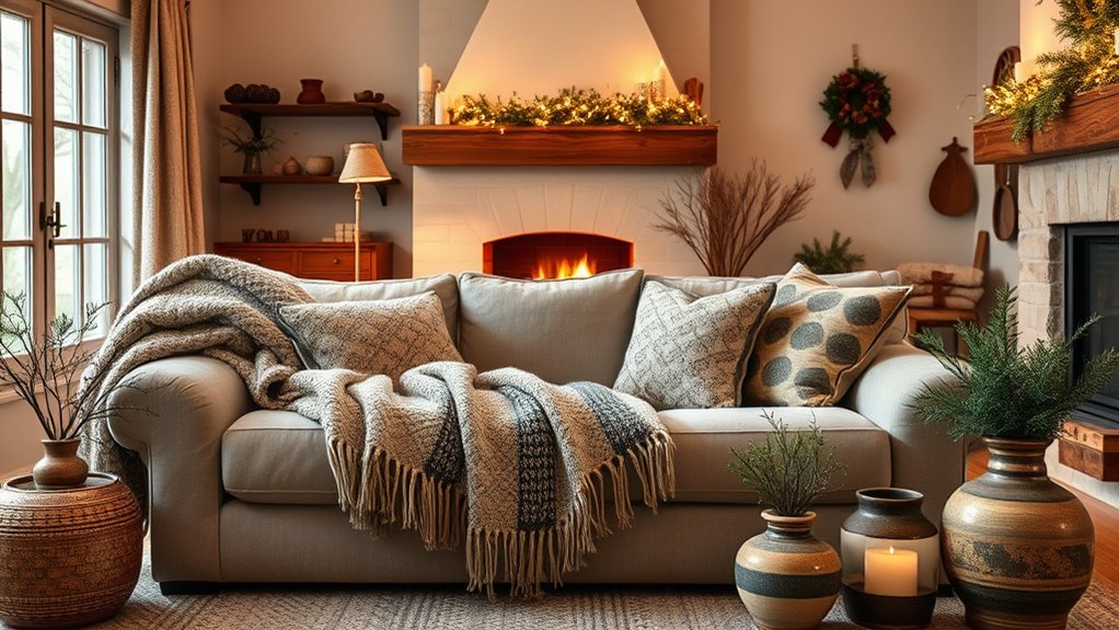 incorporate natural cozy accents