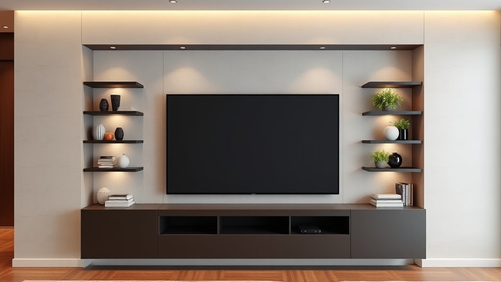 integrate tv with decor