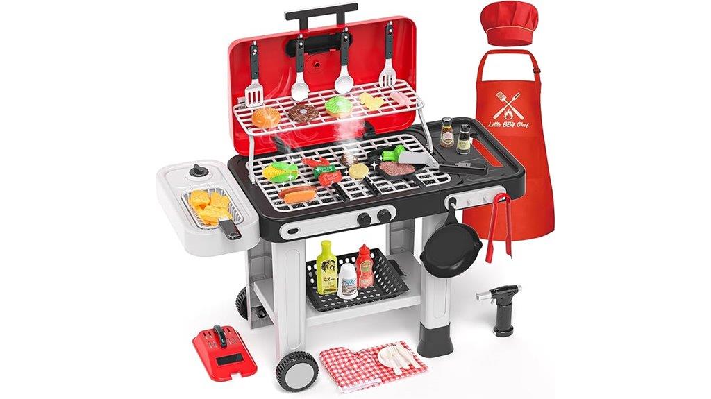 kids play kitchen grill