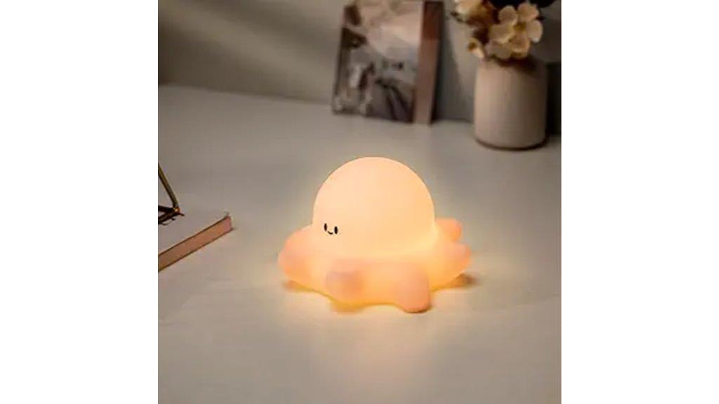 kids rechargeable octopus night light