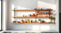 kitchen shelf styling tips