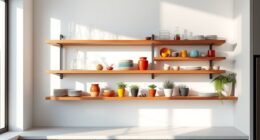 kitchen shelf styling tips