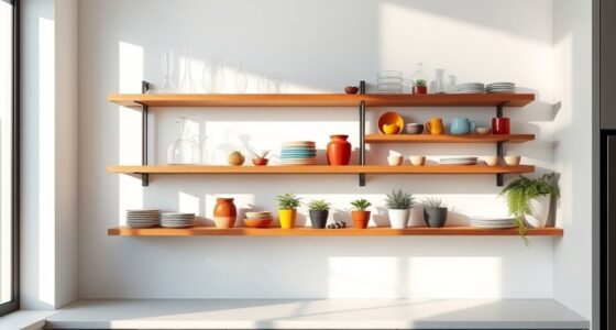 kitchen shelf styling tips