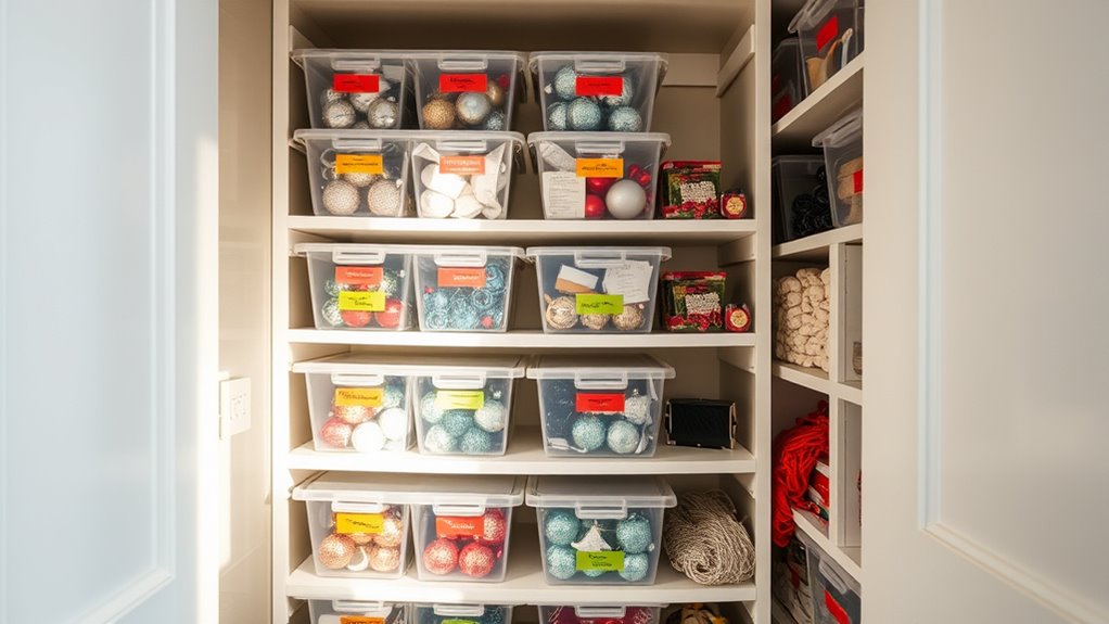 label boxes clearly and consistently