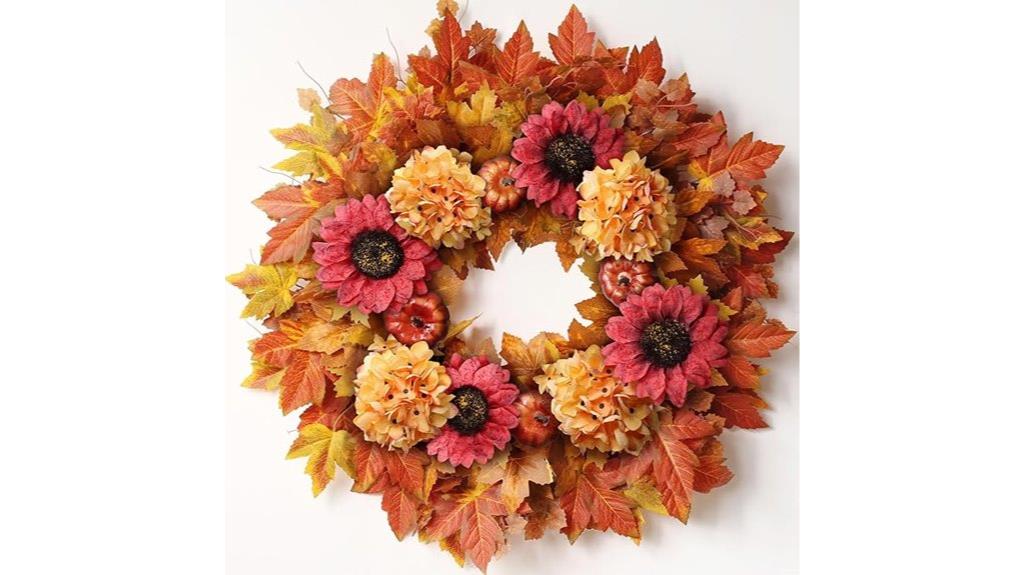 large fall wreath