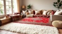 layer rugs for cozy style