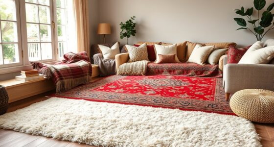 layer rugs for cozy style