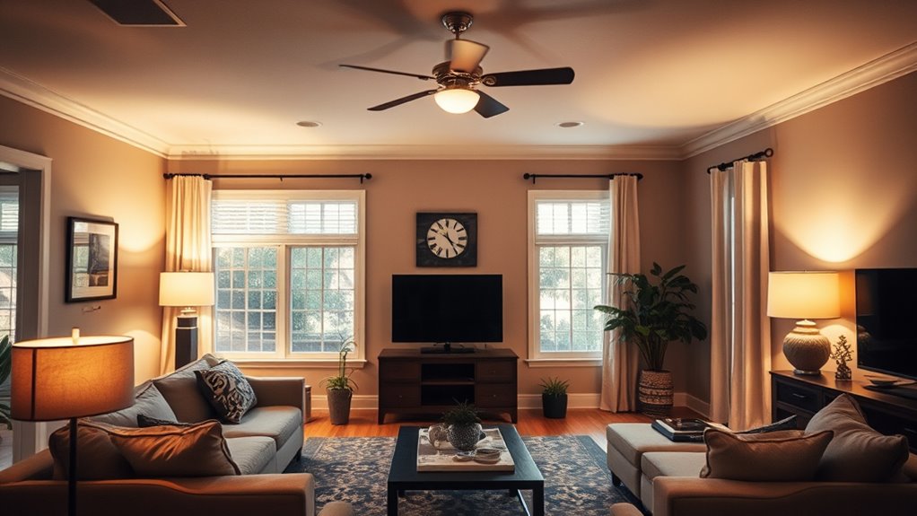 layered lighting enhances ambiance