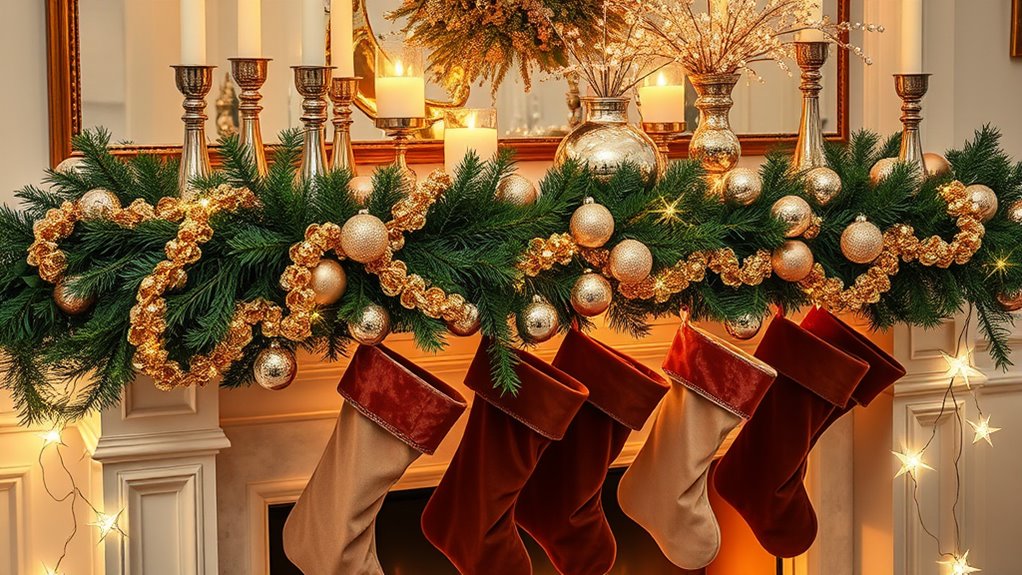 layered metallic reflective accents