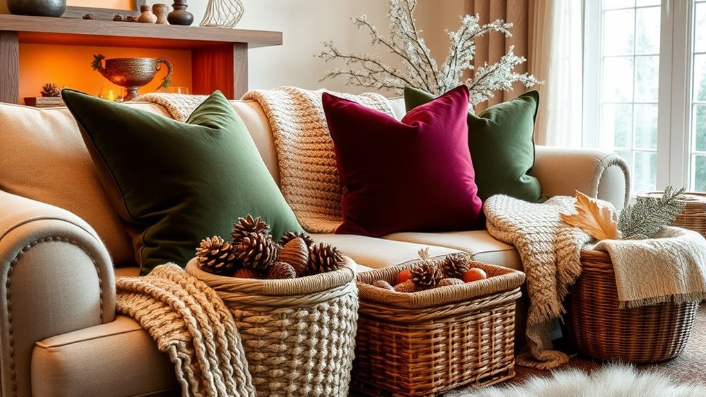 layered seasonal textile textures