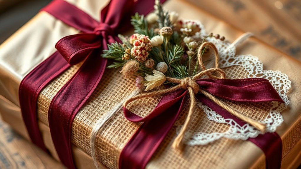 layered textured embellishments contrast