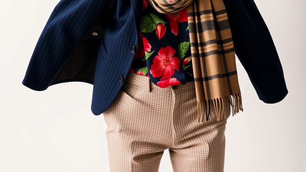 layering proportions pattern mixing