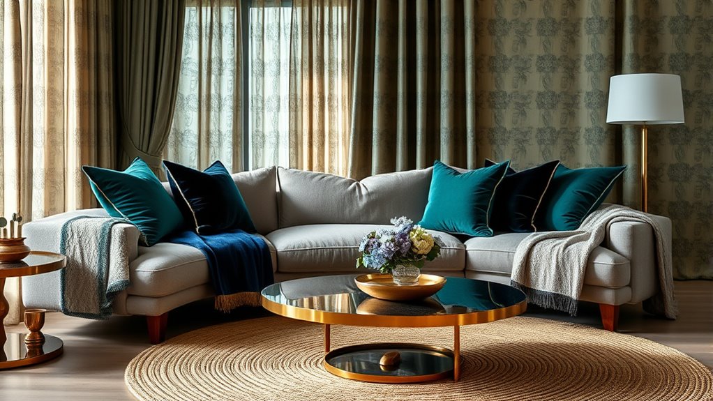 luxurious textiles and fabrics