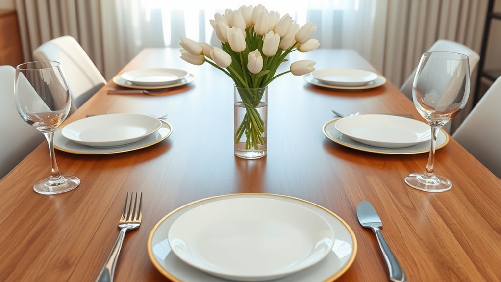 maintain tidy dining surfaces