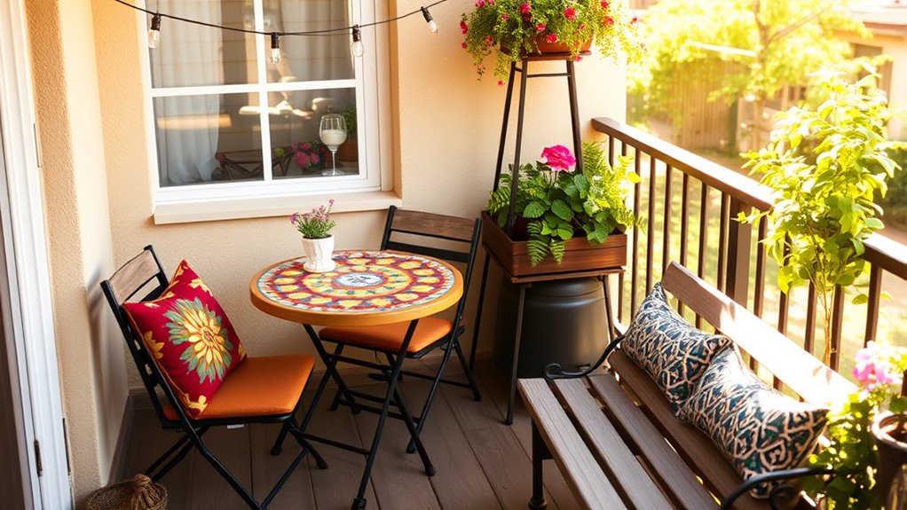 maximize small outdoor functionality