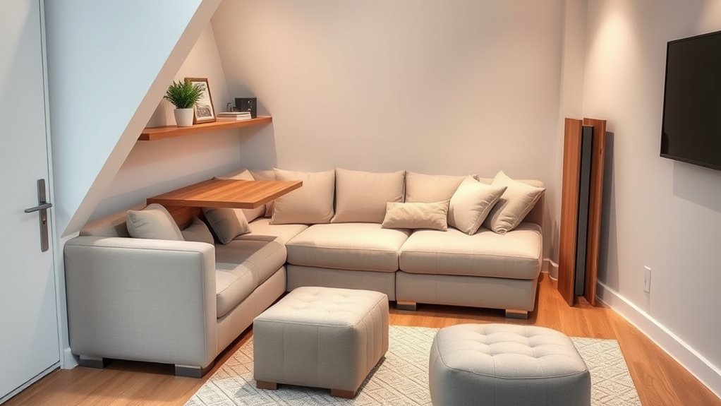 maximize space with corner seating