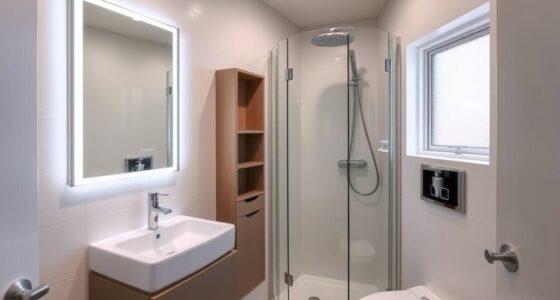 maximize tiny bathroom space