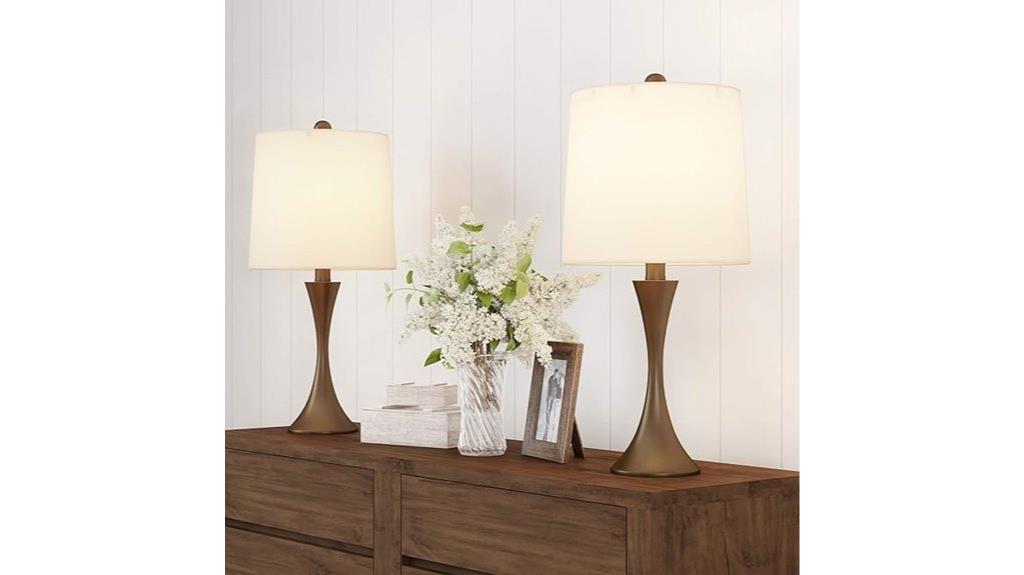 mid century metal table lamps