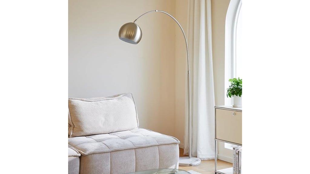 modern marble arc lamp