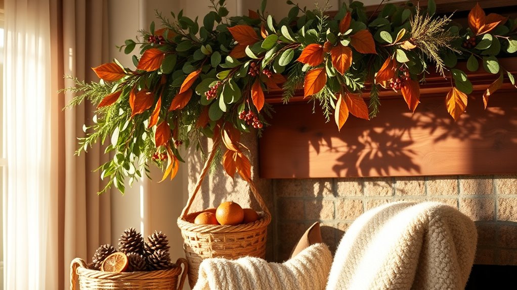 natural seasonal greenery accents