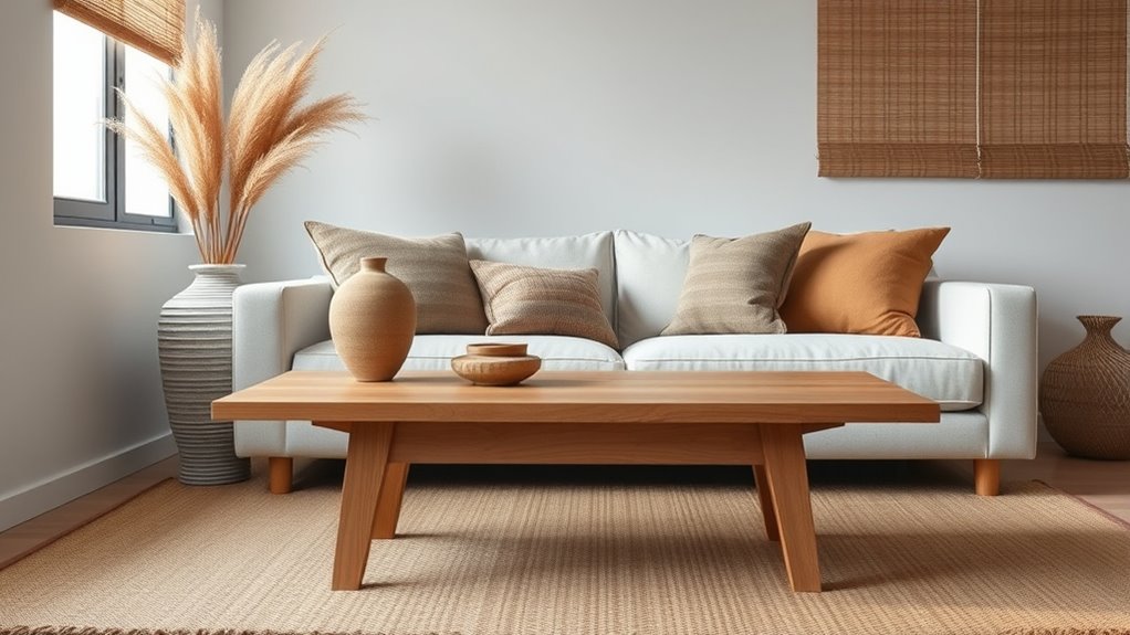 natural textures and sustainable materials