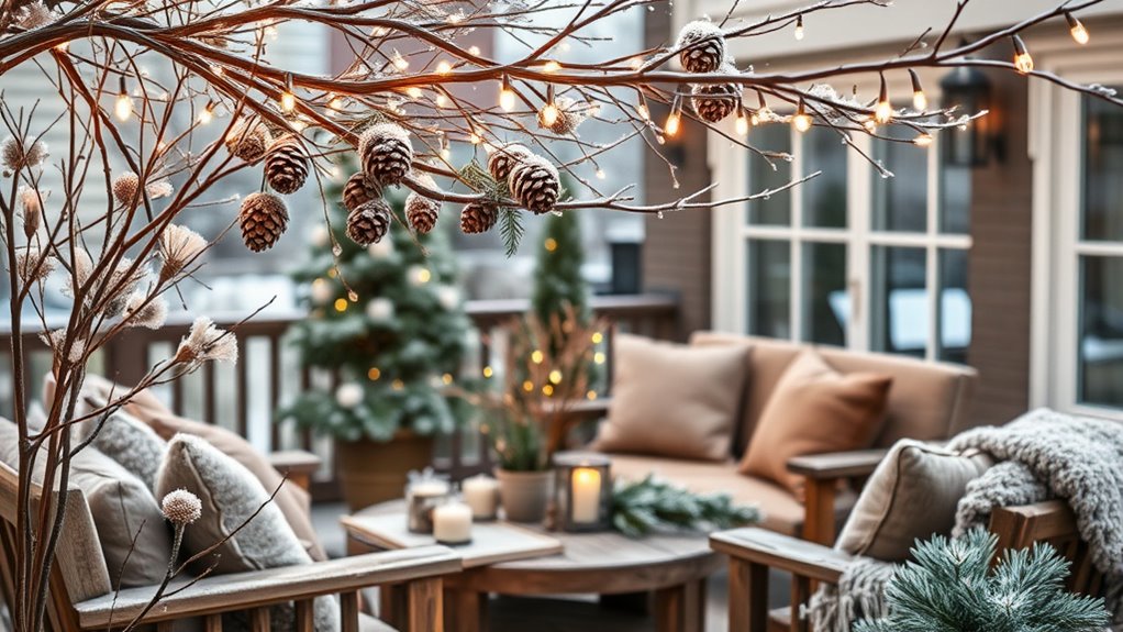 nature inspired winter decor