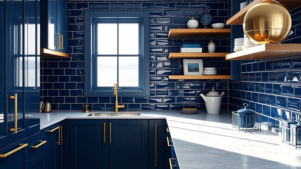 navy nautical decor accents