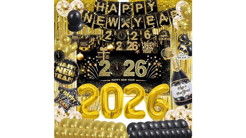 new year celebration supplies