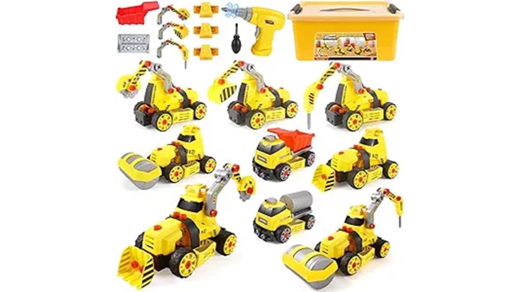 nine piece toy set
