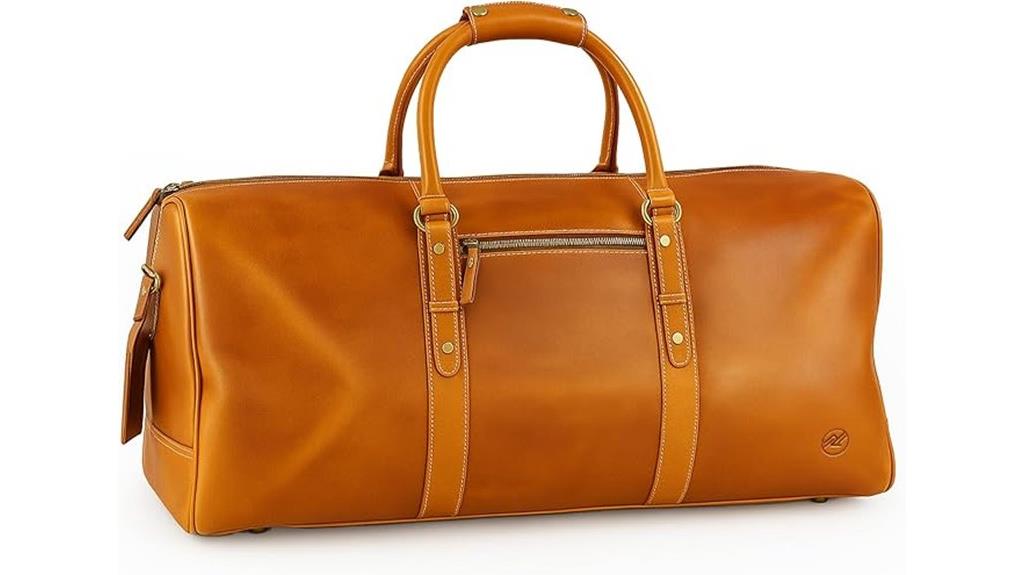 northridge 24 inch leather duffle