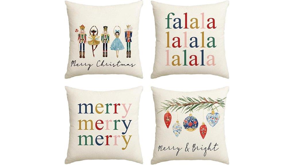 nutcracker christmas pillow covers